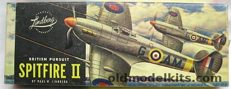 Lindberg 1/48 Spitfire II British Pursuit - By Paul W. Lindberg, 518-79 plastic model kit